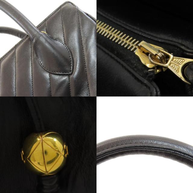 シャネル ハンドバッグ Vステッチ ゴールド金具