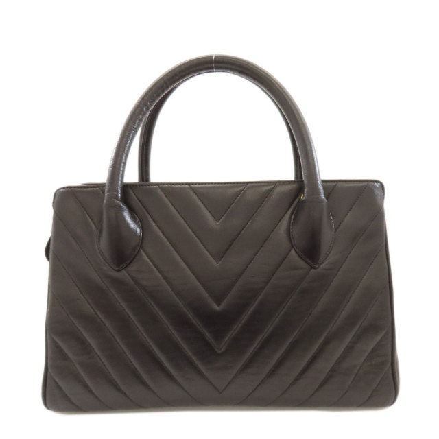 シャネル ハンドバッグ Vステッチ ゴールド金具