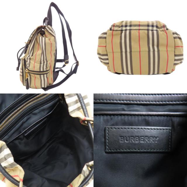 【希少デザイン✨】バーバリー リュック SV金具 ナイロン レザー ノバチェック 希少デザイン✨】バーバリー リュック SV金具 ナイロン レザー ノバ