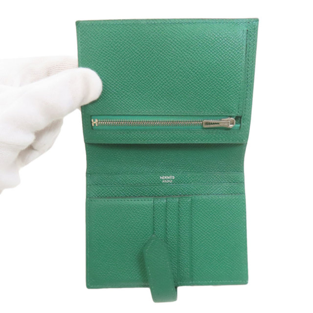 エルメス 二つ折り財布（小銭入れあり） ベアンコンパクト シルバー金具
