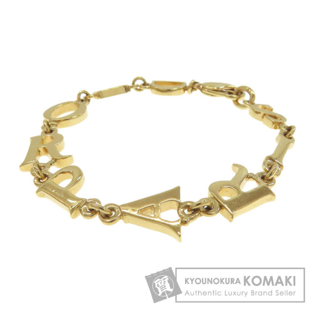 Dior ゴールドブレスレット ロゴモチーフ CHRISTIAN DIOR クリスチャンディオール ロゴ ブレスレット 金属製
