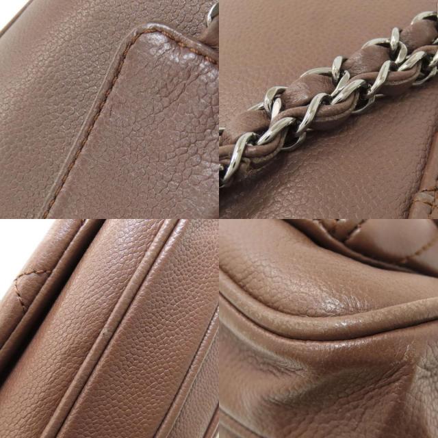 シャネル ハンドバッグ チェーンショルダー マトラッセ シルバー金具