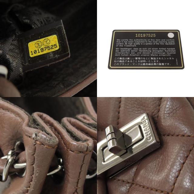 シャネル ハンドバッグ チェーンショルダー マトラッセ シルバー金具