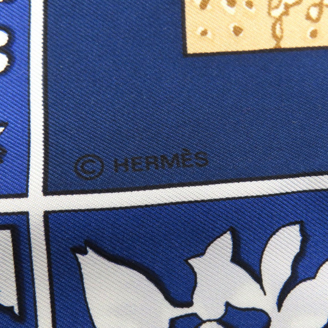 HERMES エルメス カレ90 古き良きアメリカ スカーフ シルク レディース