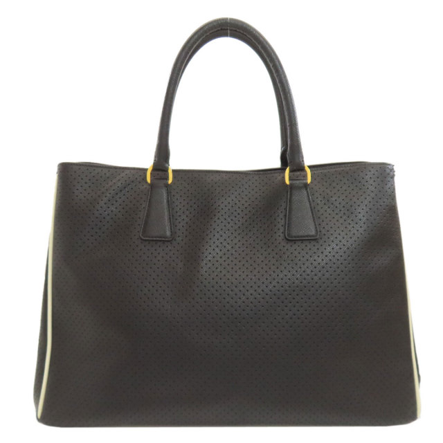 プラダ PRADA  パンチング  トートバッグ サフィアーノ レディース  中古 PRADA プラダ パンチング トートバッグ サフィアーノ レディース [中古