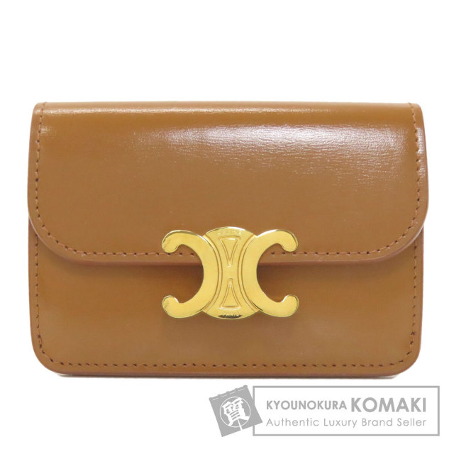 CELINE セリーヌ トリオンフ カードケース レザー レディース [中古