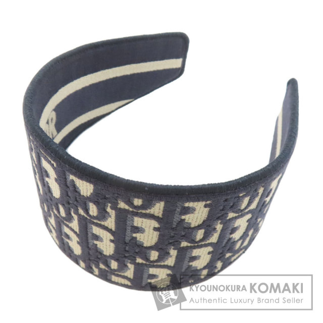 クリスチャンディオール ヘアアクセサリー カチューシャ トロッター柄