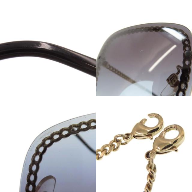 CHANEL シャネル チェーン付き サングラス 金属製 レディース [中古