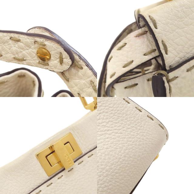 FENDI フェンディ ピーカブーミニ セレリア 2WAY ハンドバッグ カーフ