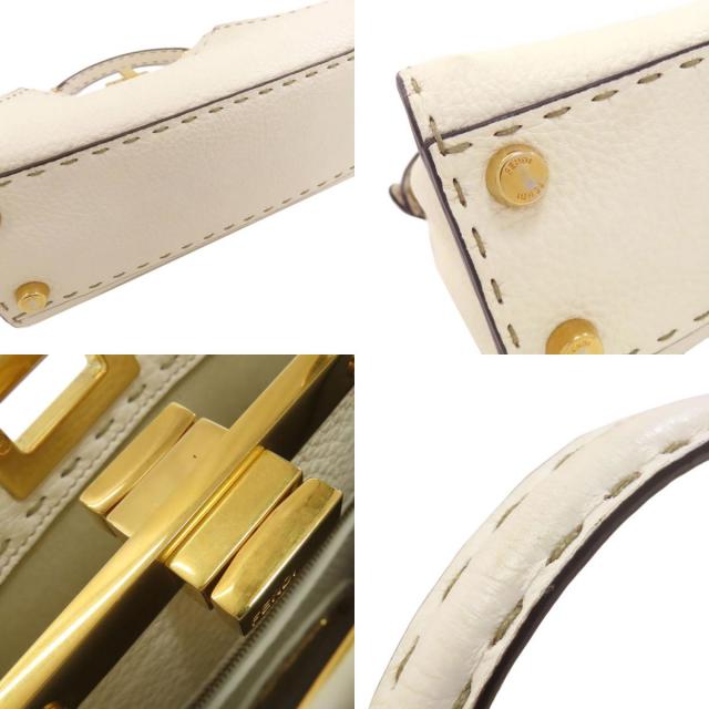 FENDI フェンディ ピーカブーミニ セレリア 2WAY ハンドバッグ カーフ
