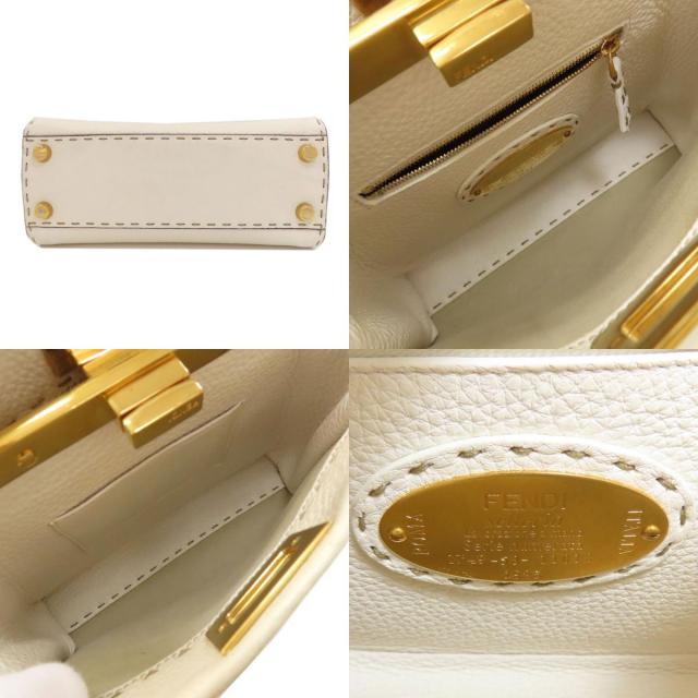 FENDI フェンディ ピーカブーミニ セレリア 2WAY ハンドバッグ カーフ