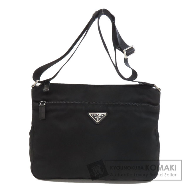 PRADA プラダ ロゴ金具 ショルダーバッグ ナイロン素材 レディース