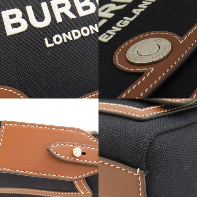 BURBERRY バーバリー ロゴ ショルダーバッグ キャンバス/レザー