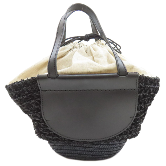 トッズ TOD'S ストロー＆レザーバッグ かごバッグ バスケット 2way TOD'S - トッズ TOD'S バスケットバッグ スモール ショッピングバッグ