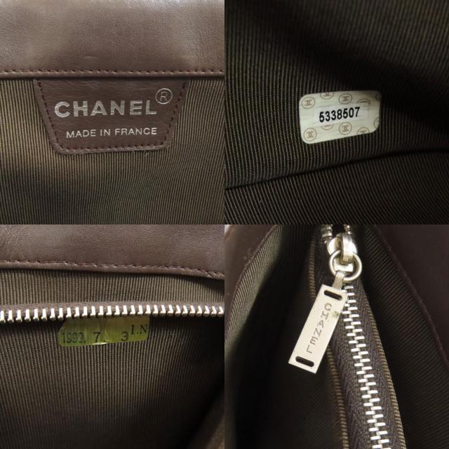 シャネル ハンドバッグ チョコバー シルバー金具