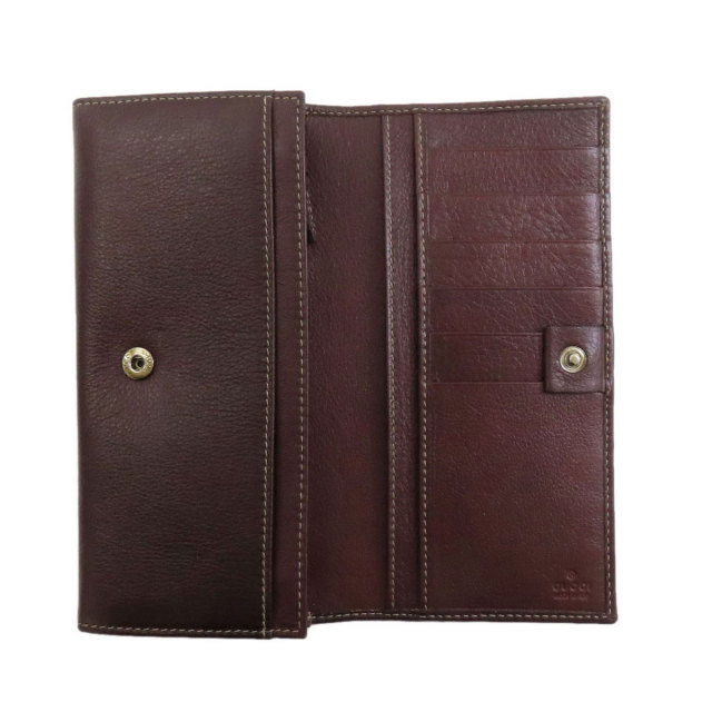 GUCCI グッチ 190425 ロゴ 長財布（小銭入れあり） レザー レディース