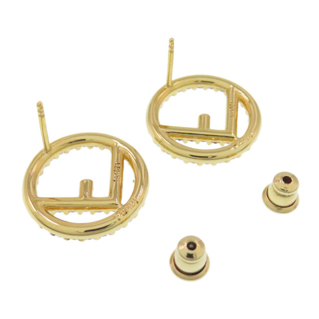 FENDI フェンディ エフ イズ フェンディ ラインストーン ピアス 金属製