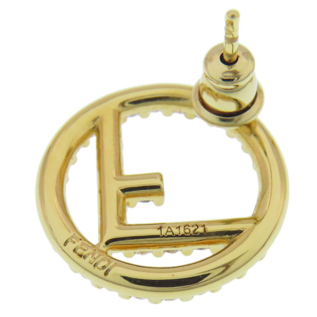 FENDI フェンディ エフ イズ フェンディ ラインストーン ピアス 金属製