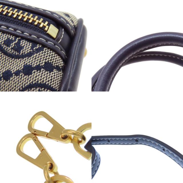 トリーバーチ Tory Burch  ミニTモノグラム スウィング 2WAY  ハンドバッグ キャンバス 中古 Tory Burch トリーバーチ ミニTモノグラム スウィング 2WAY