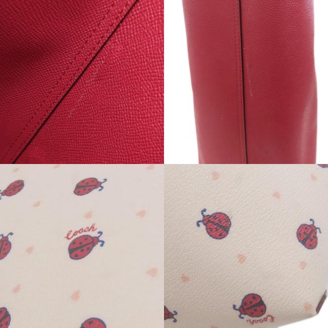 COACH コーチ 2991 リバーシブル テントウムシ トートバッグ PVC