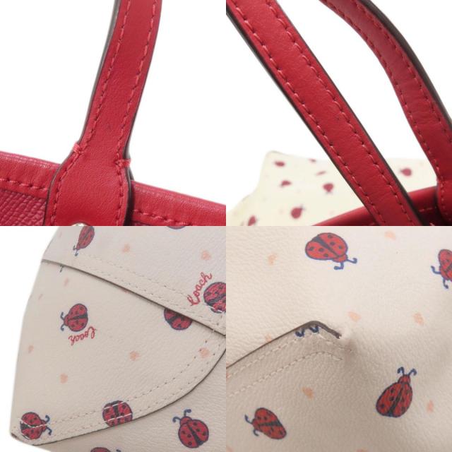 COACH コーチ 2991 リバーシブル テントウムシ トートバッグ PVC