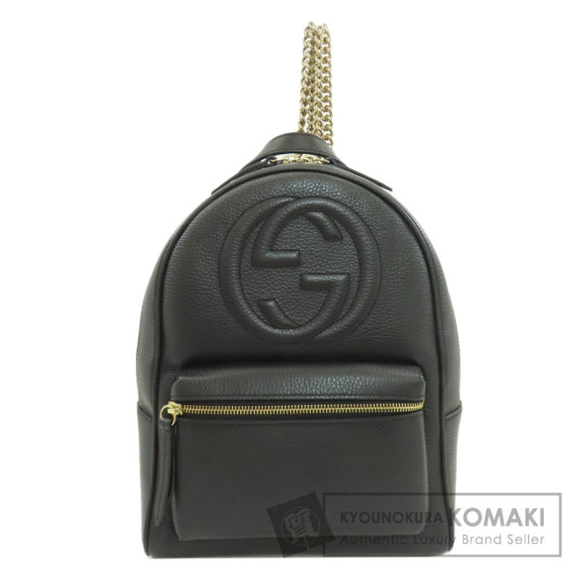 GUCCI グッチ 547834 ロゴプリント リュック・デイパック カーフ