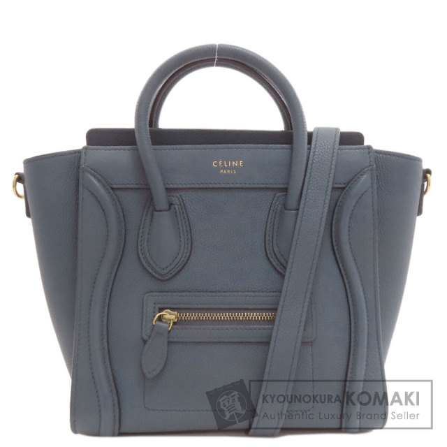 ✴︎セリーヌ✴︎バッグ✴︎美品ラゲージナノ格安SALE✴︎コール✴︎ブルー✴︎あんしん鑑定可 ✴︎セリーヌ✴︎バッグ✴︎美品ラゲージナノ格安SALE✴︎コール