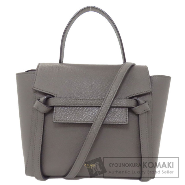 CELINE セリーヌ ナノ ベルトバッグ 2WAY ハンドバッグ カーフ