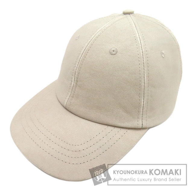 ボッテガヴェネタ BOTTEGA VENETA  ジャージィプリント  帽子 レザー レディース  中古 BOTTEGA VENETA ボッテガヴェネタ ジャージィプリント 帽子 レザー