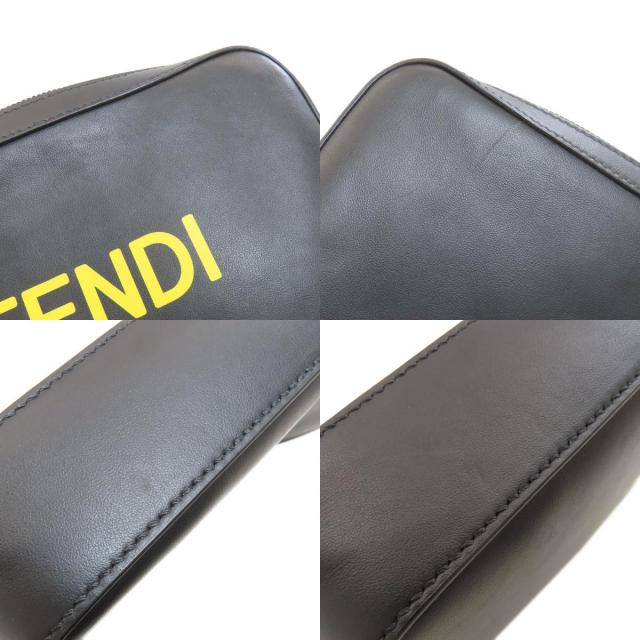 FENDI フェンディ ロゴ ショルダーバッグ カーフ レディース [中古