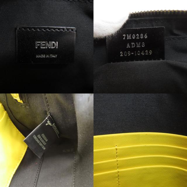 FENDI フェンディ ロゴ ショルダーバッグ カーフ レディース [中古