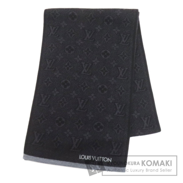 LOUIS VUITTON ルイヴィトン M77815 大判ショール モノグラム ストール ウール シルク レディース [中古] LOUIS VUITTON（ルイ・ヴィトン） M77815 大判ショール モノグラム