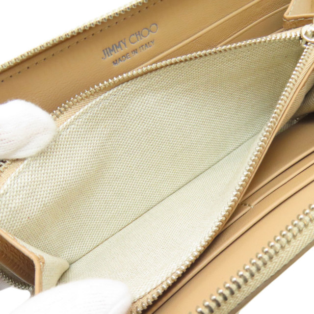 ミキ ☆JIMMY CHOO ラウンドファスナー長財布☆ Jimmy Choo ジミーチュウ ラウンドファスナー 長財布（小銭入れあり