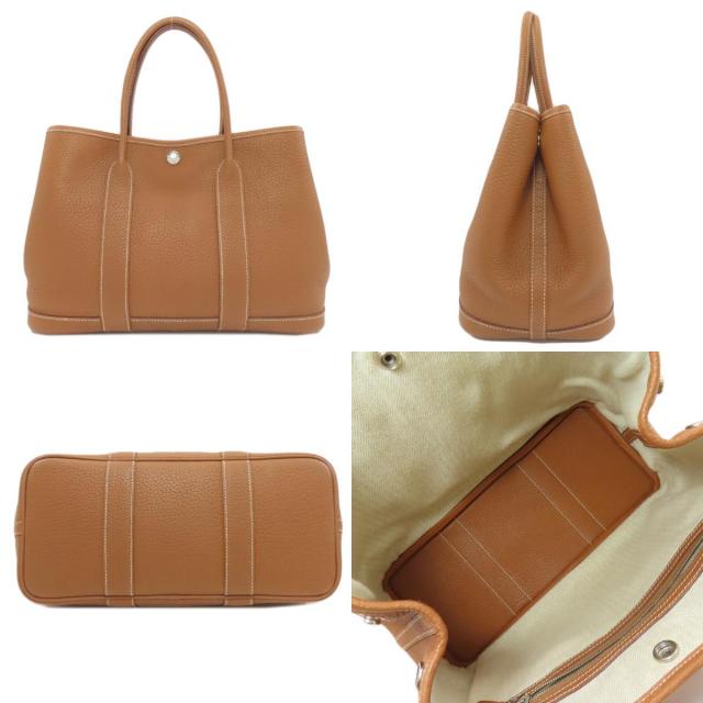 美品 HERMES ガーデンパーティ TPM ネゴンダ ゴールド ガーデンパーティ TPM ゴールド/パラジウム金具 ネゴンダ HERMES