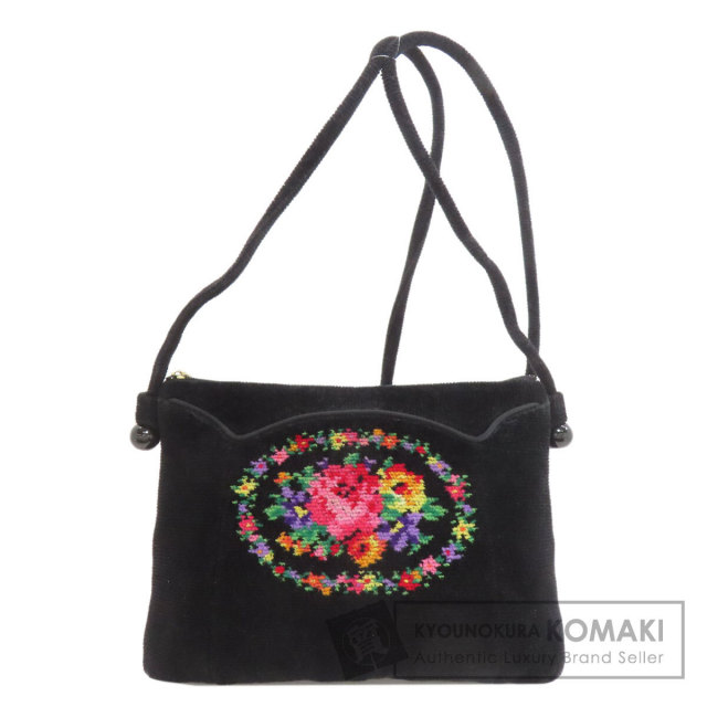 FEILER フェイラー フラワーモチーフ ショルダーバッグ パイル