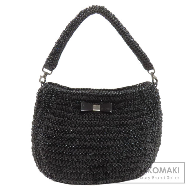 ANTEPRIMA 黒 ハンドバッグ ANTEPRIMA アンテプリマ ワイヤーバッグ ハンドバッグ PVC レディース