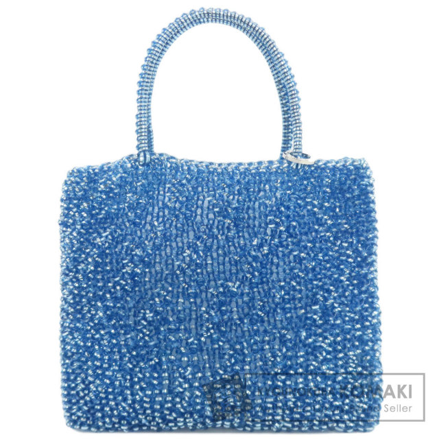 【美品】希少色　アンテプリマ　ワイヤーバッグ　ハンド　ロゴリング　青　パーティー スタンダード ミニアトゥーラ/シャンパンブルー ｜ 【公式