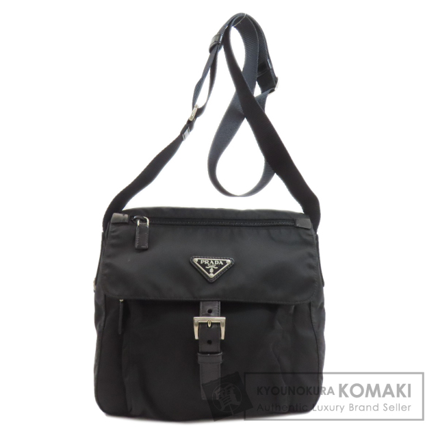 PRADA プラダ ロゴ金具 ショルダーバッグ ナイロン素材 レディース