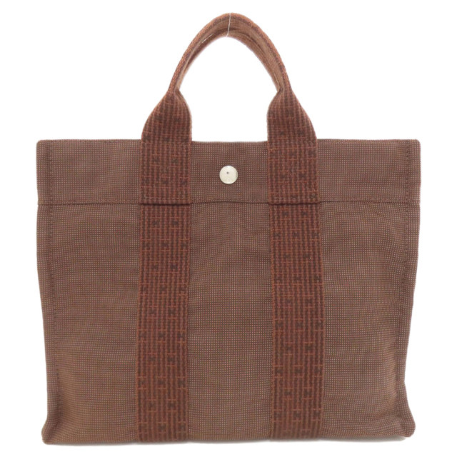 HERMES エルメス エールラインPM ハンドバッグ キャンバス レディース