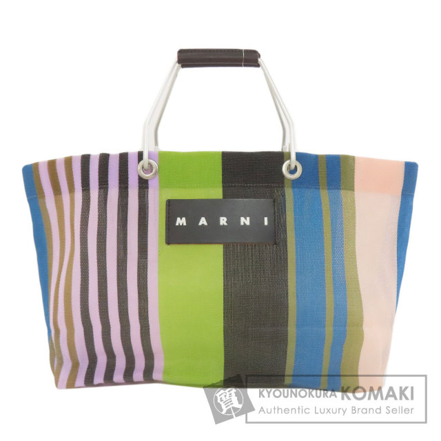 MARNI マルニ フラワーカフェ ハンドバッグ ナイロン素材 レディース  