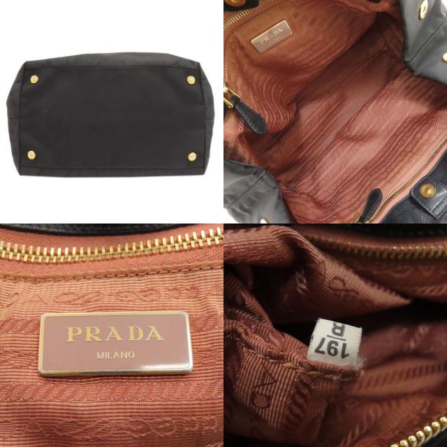 PRADA プラダ フィオッコ ハンドバッグ ナイロン素材 レディース [中古