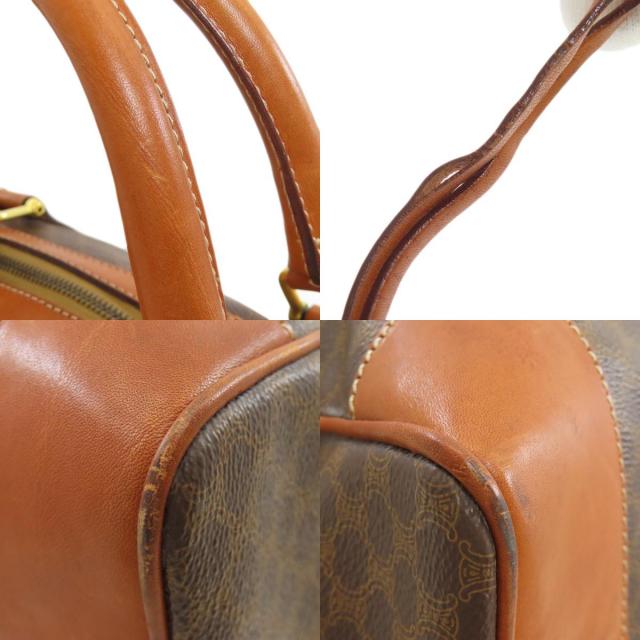 CELINE セリーヌ マカダム柄 ボストンバッグ PVC レディース [中古