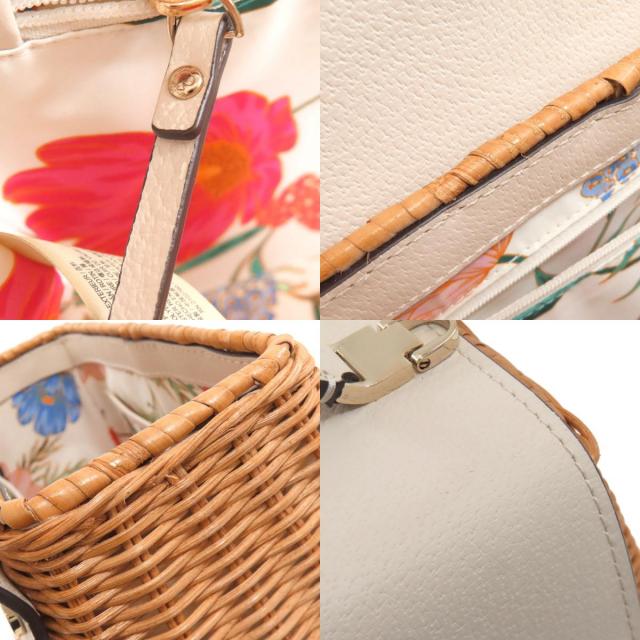 kate spade ケイトスペード カゴバッグ 2WAY ハンドバッグ ラフィア