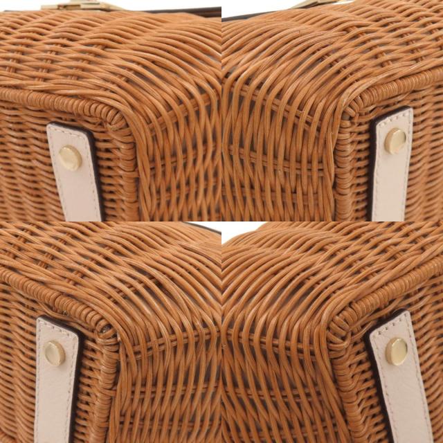 kate spade ケイトスペード カゴバッグ 2WAY ハンドバッグ ラフィア