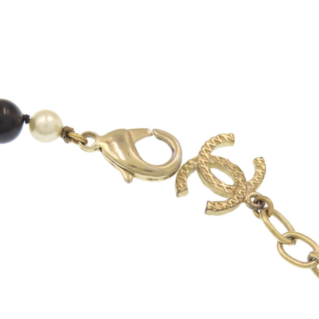 CHANEL シャネル フェイクパール ココマーク ブレスレット 金属製