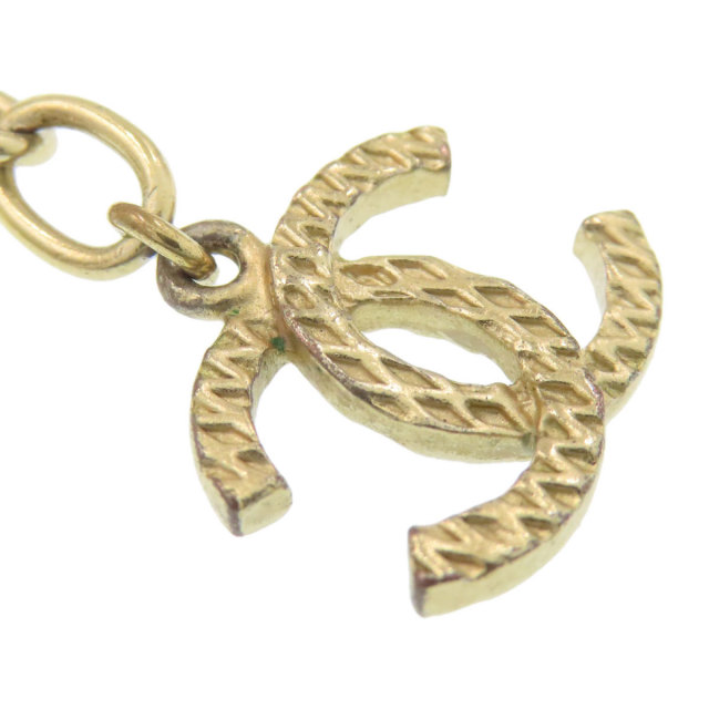 CHANEL シャネル フェイクパール ココマーク ブレスレット 金属製