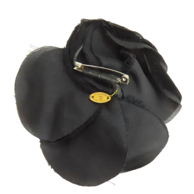 CHANEL シャネル カメリア コサージュ ブローチ ベロア レディース