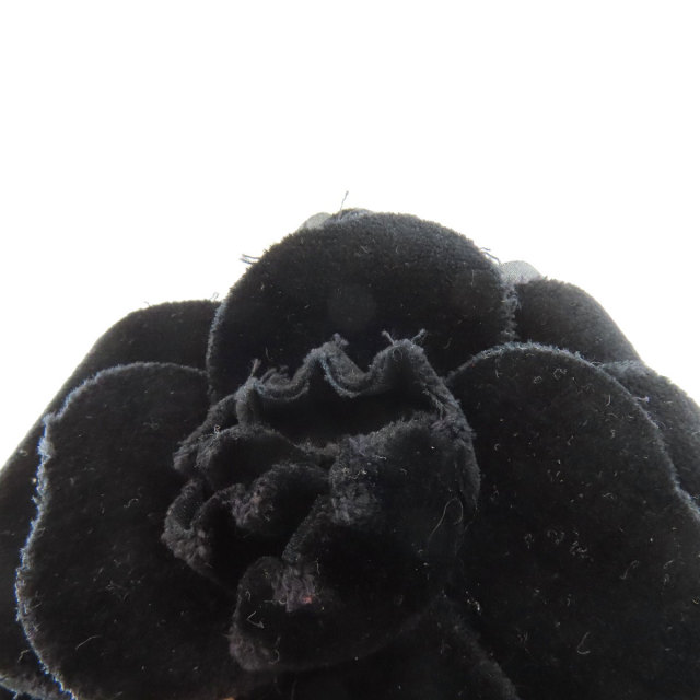 CHANEL シャネル カメリア コサージュ ブローチ ベロア レディース