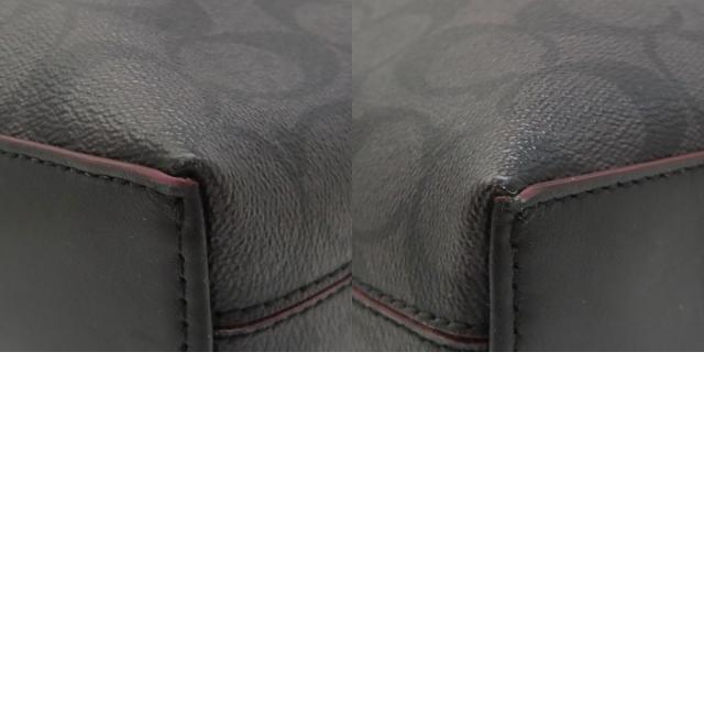 COACH コーチ F73970 シグネチャー 2WAY ビジネスバッグ PVC/レザー