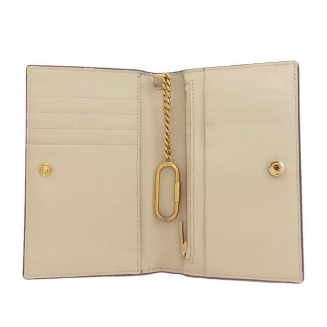 【美品】CELINE レザー 二つ折り財布 小銭入れあり CELINE（セリーヌ） CELINE 2つ折り財布 小銭入れ付き ブラック メンズ